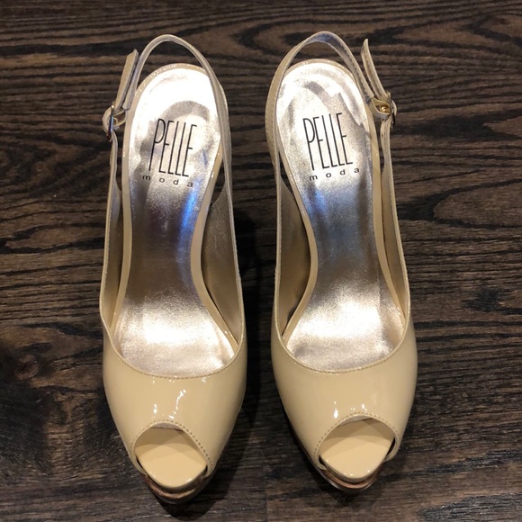 Peep-toe sling-back heels - Picture 2 of 3